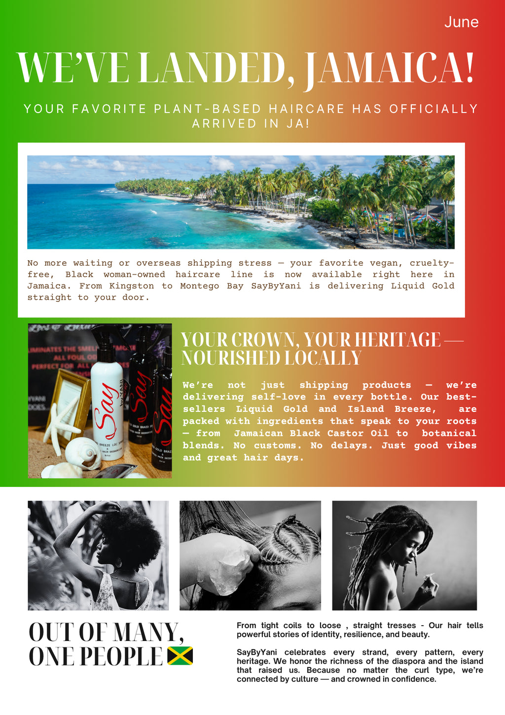 Big News! SayByYani is Now Available in Jamaica